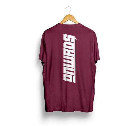 ONWRDS Vert Tee - Maroon